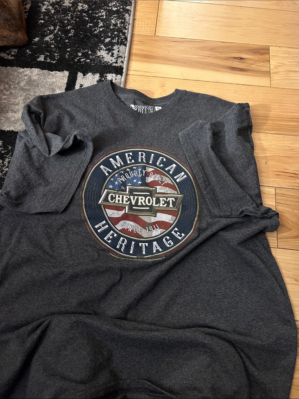 Men's Chevrolet American Heritage Dark Gray Graphic Jersey